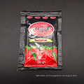 Manufatura chinesa de baixo preço 28-30% brix 50g Pasta de tomate / Saqueta Molho de tomate / Pasta de tomate enlatada orgânica Para venda